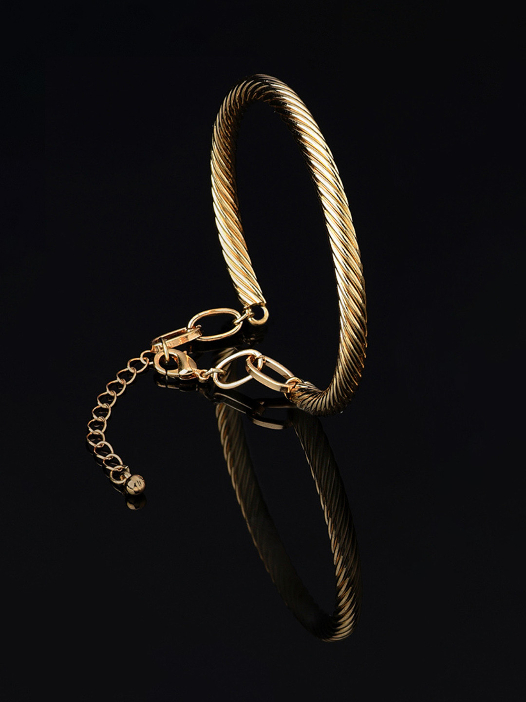 

AMI Women Gold-Plated Adjustable Kada Bracelet