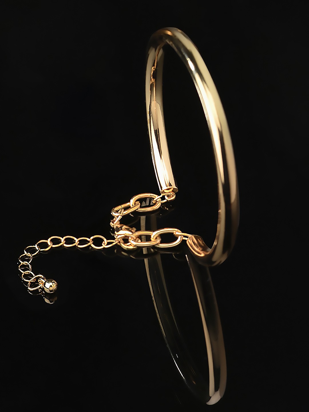 

AMI Women Gold-Toned Gold-Plated Bangle-Style Bracelet