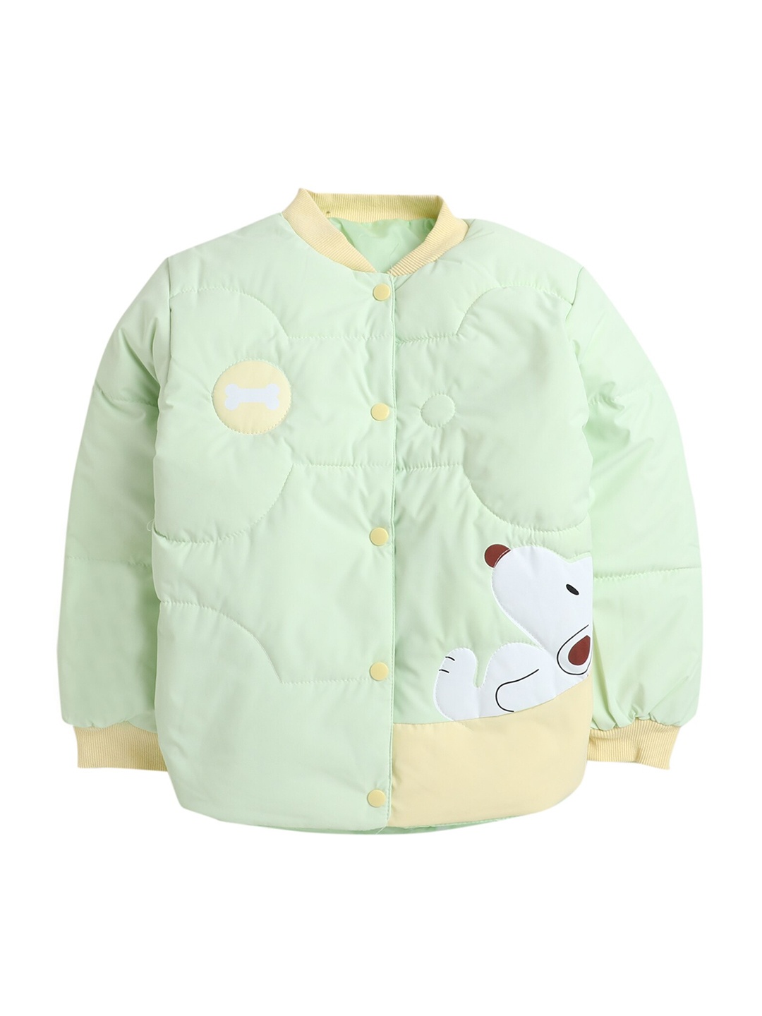 

Hopscotch Boys Green Longline Puffer Jacket