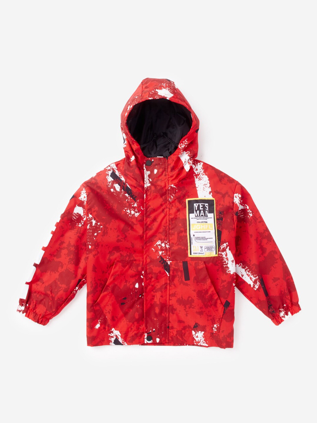 

Hopscotch Boys Red Geometric Tailored Jacket