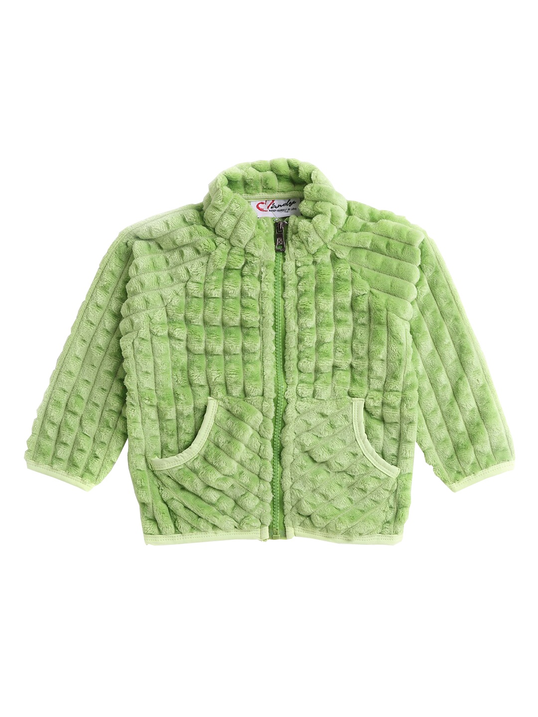 

Hopscotch Girls Green Solid Puffer Jacket