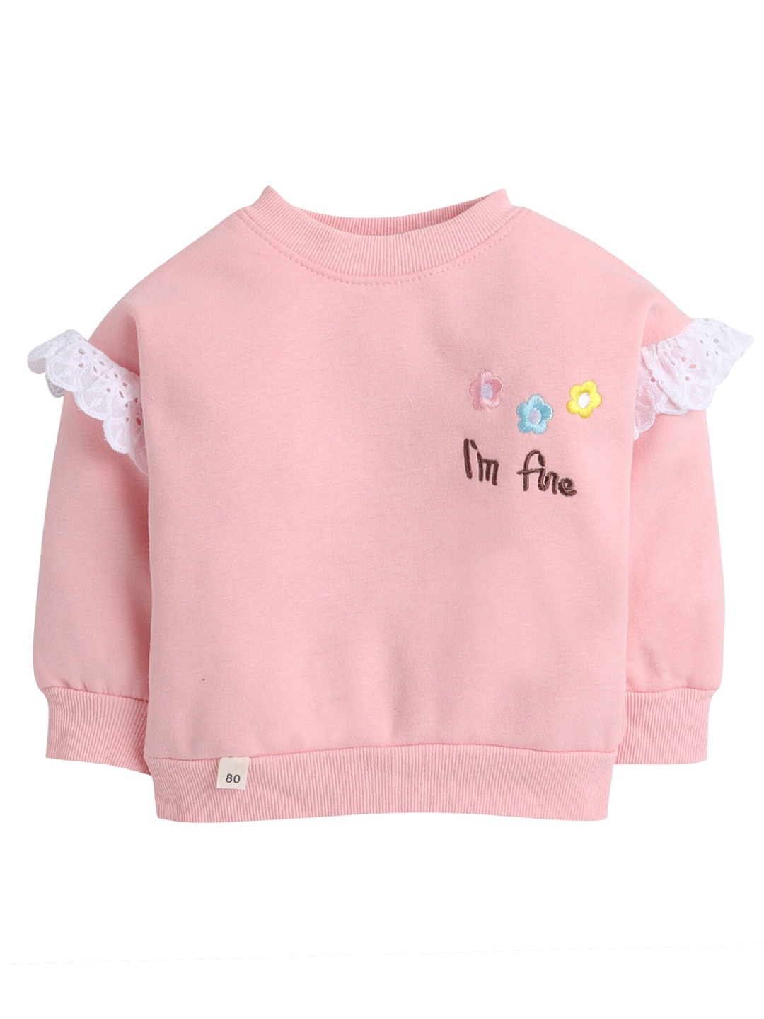 

Hopscotch Girls Pink Embroidered Sweatshirt