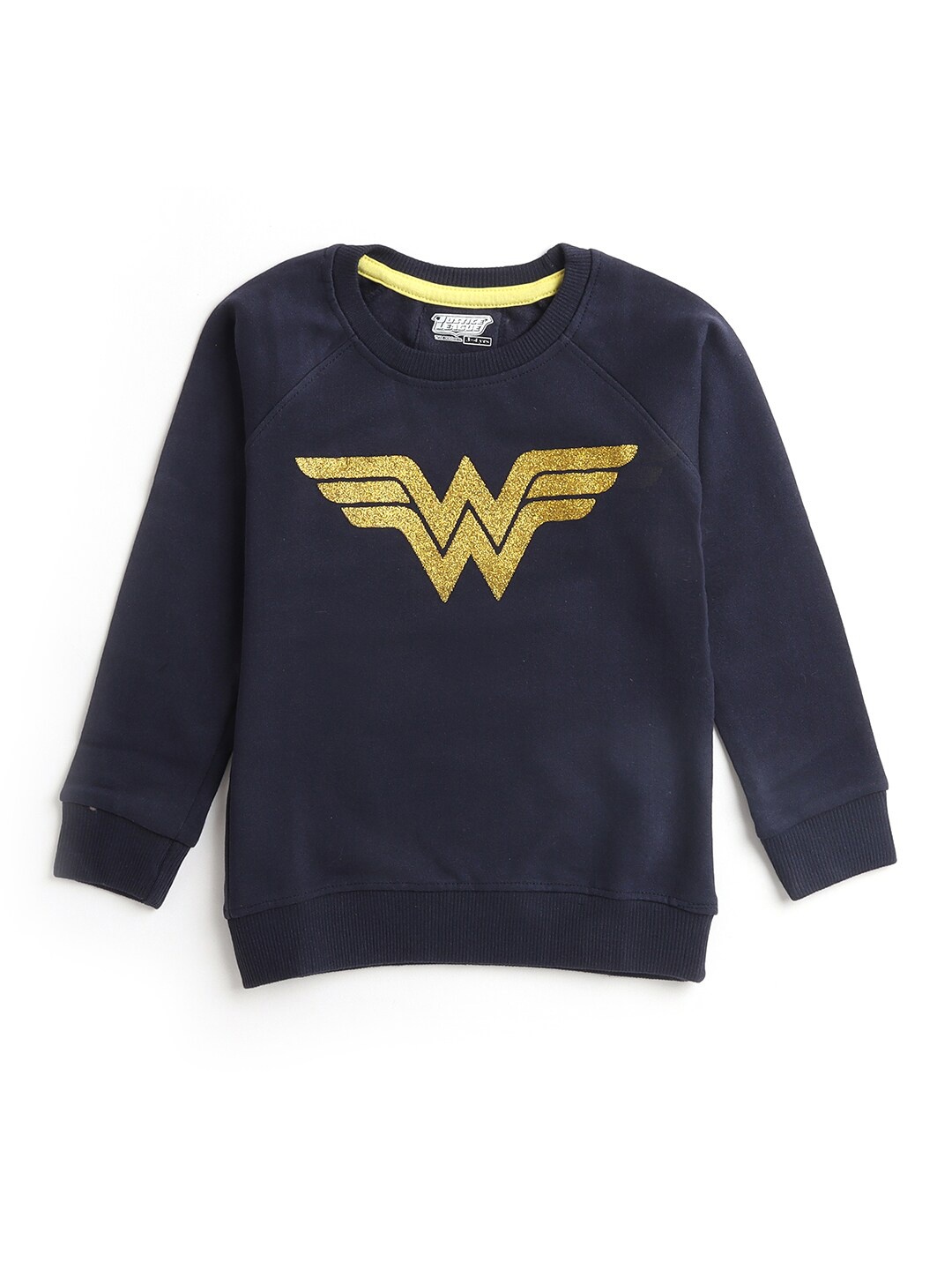 

Hopscotch Girls Blue Printed Sweatshirt