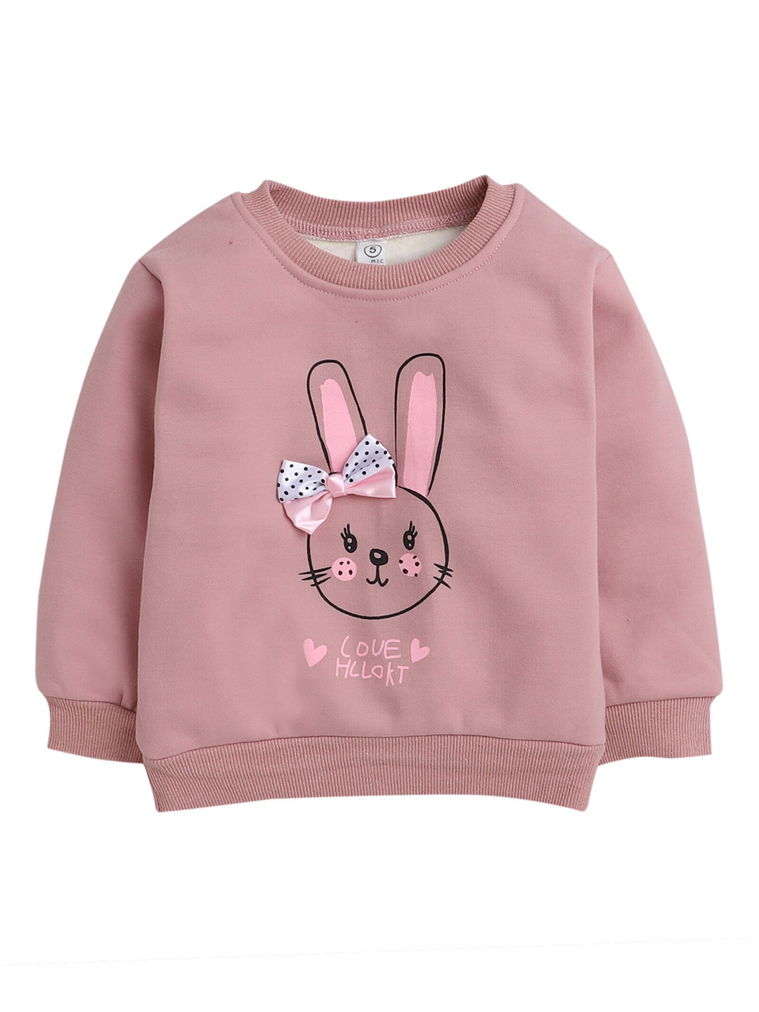 

Hopscotch Girls Beige Cartoon Printed Pullover