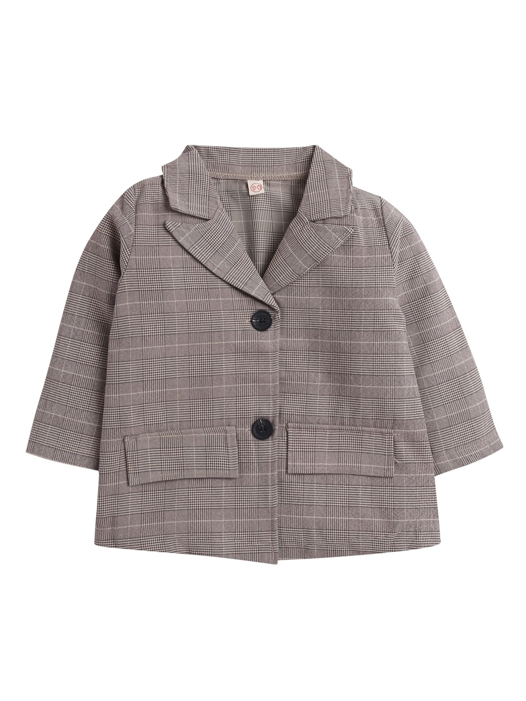

Hopscotch Boys Grey Checked Printed Tailored Jacket