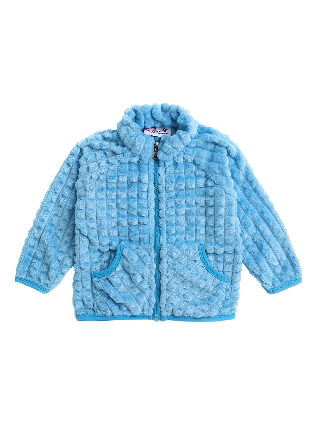 

Hopscotch Girls Blue Longline Quilted Jacket