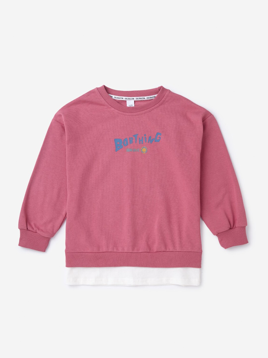 

Hopscotch Boys Pink Printed Sweatshirt