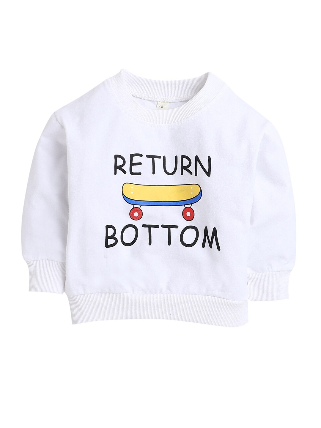 

Hopscotch Boys White Printed Sweatshirt