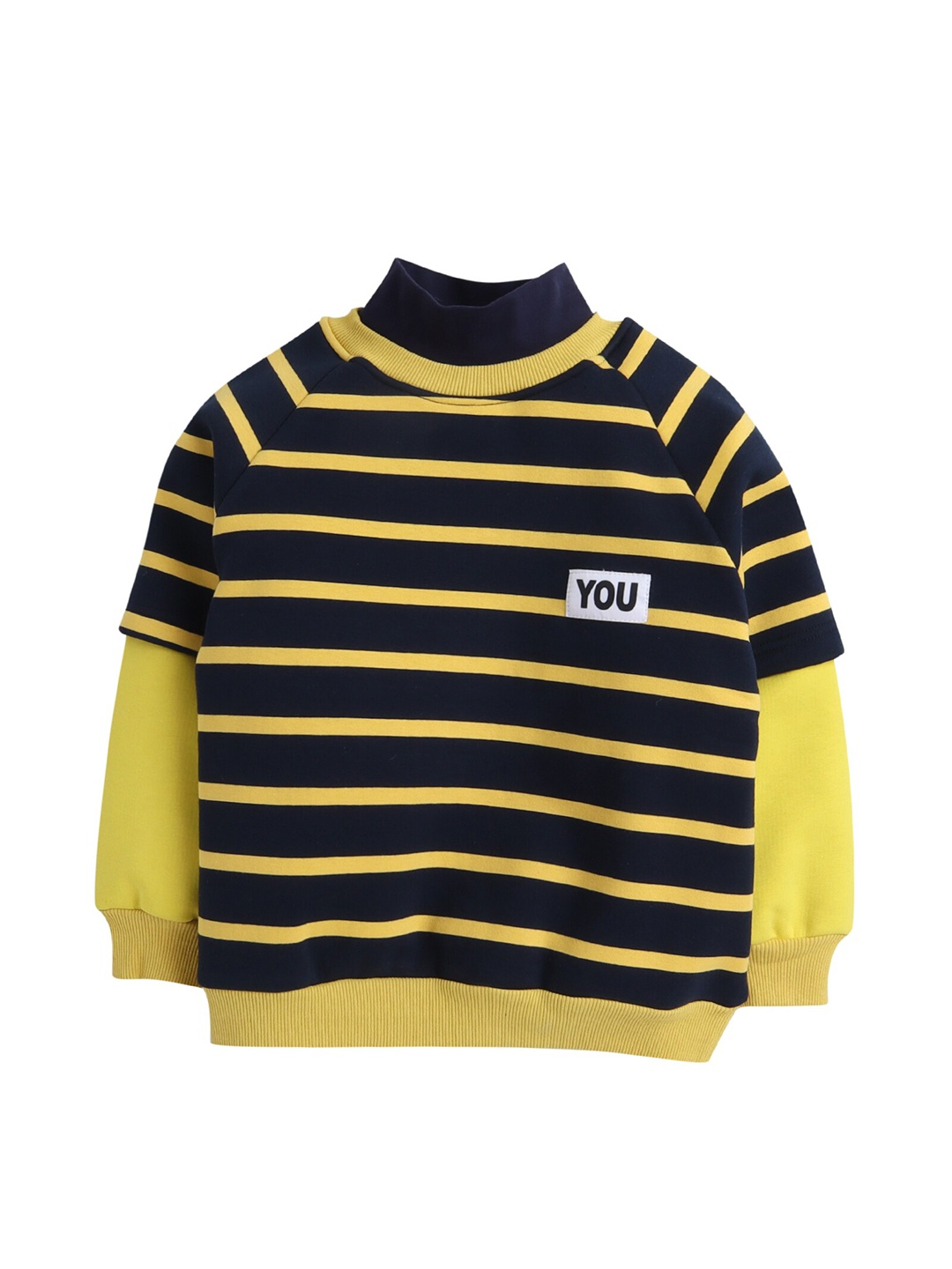 

Hopscotch Boys Yellow & Black Striped Pullover