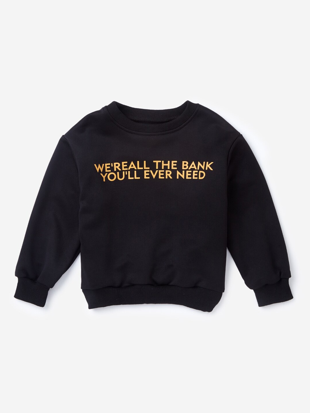 

Hopscotch Boys Black Printed Sweatshirt