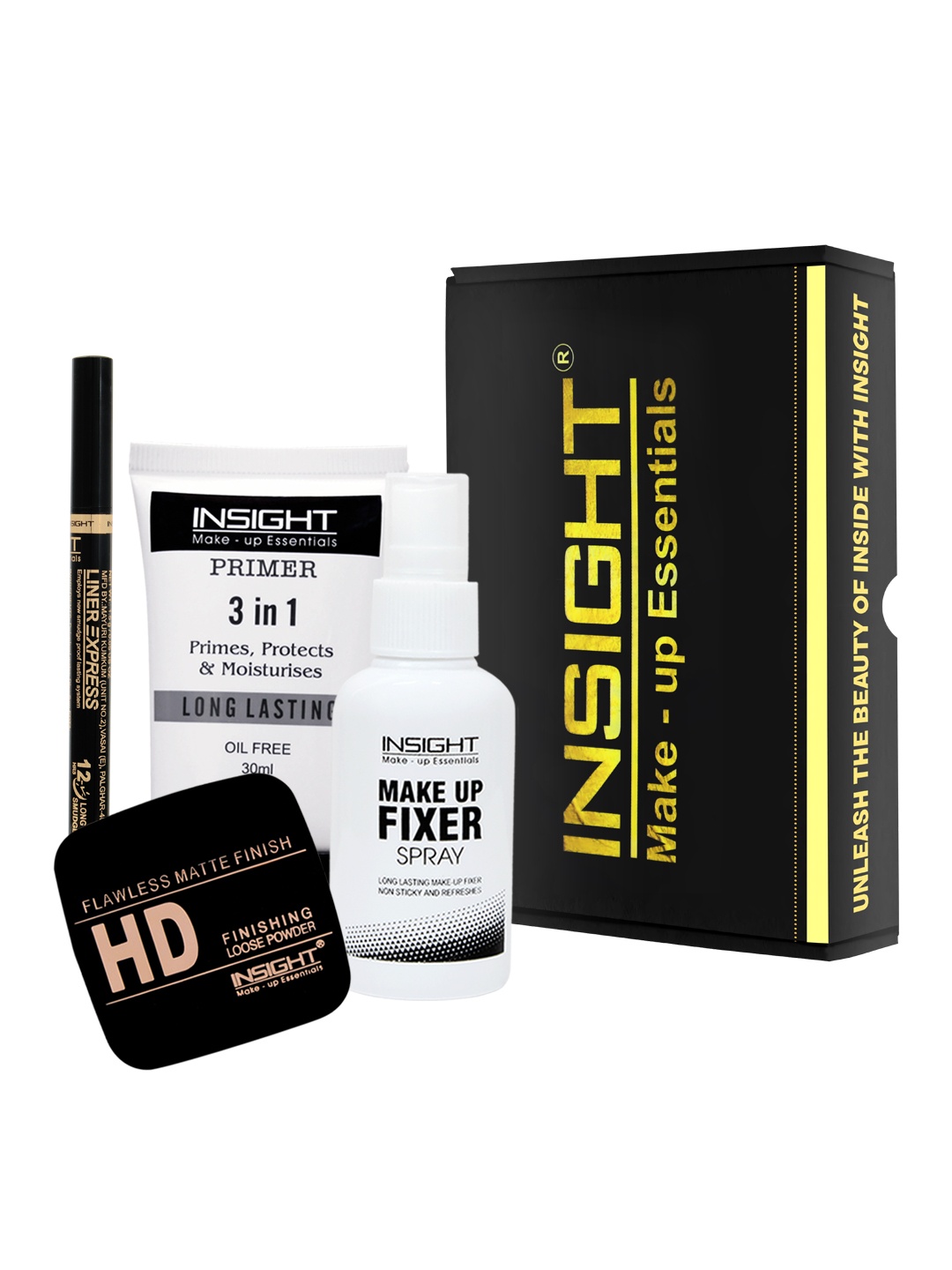 

INSIGHT Set of 4 Makeup Kit & Cosmetics Pouch, Multi