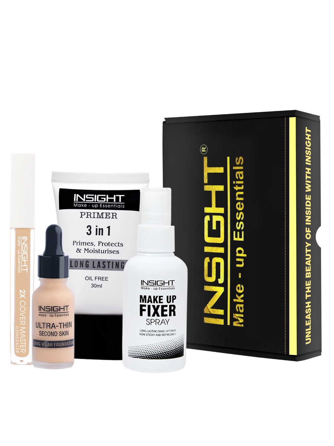 

INSIGHT 4 Pcs Makeup Kit & Cosmetics Pouch, Multi