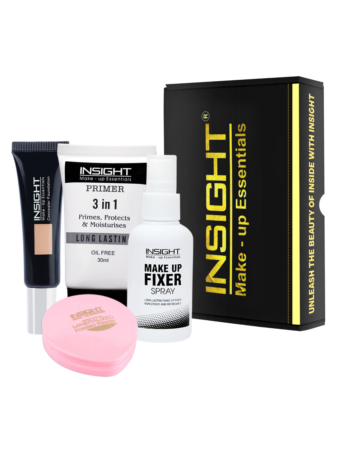 

INSIGHT 4 Pcs Makeup Kit & Cosmetics Pouch, Multi