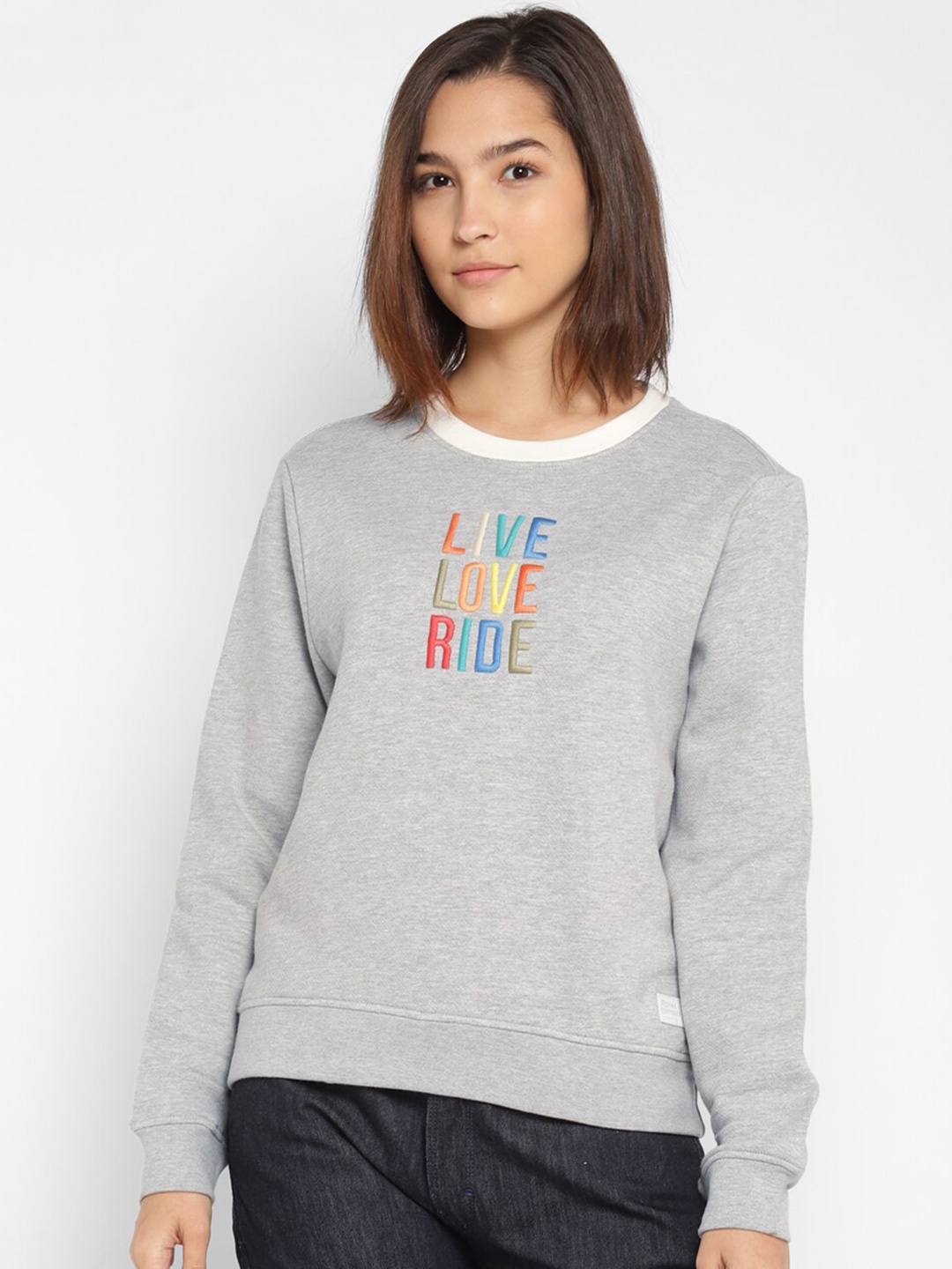 

Royal Enfield Women Grey Sweatshirt