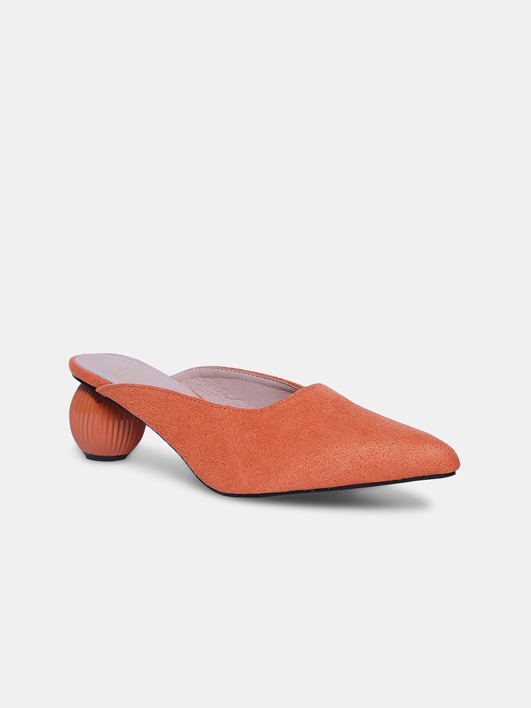 

20Dresses Orange PU Party Block Pumps
