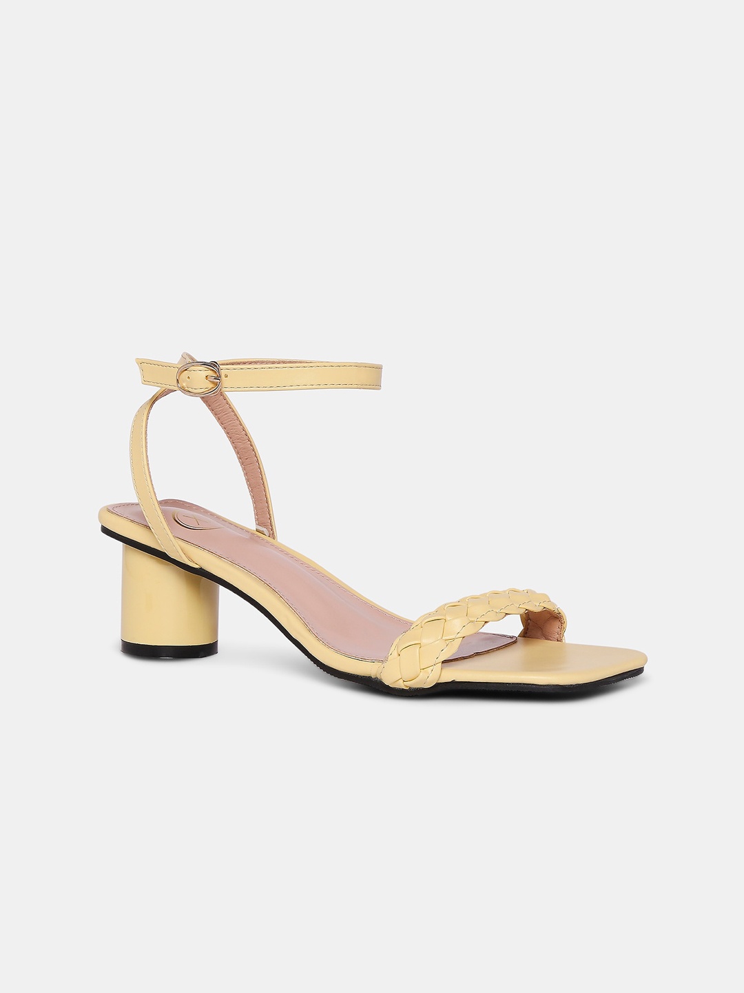 

20Dresses Yellow PU Party Block Sandals