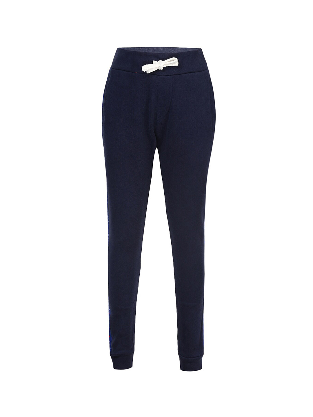 

HACKETT LONDON Boys Navy Blue Solid Pure Cotton Joggers