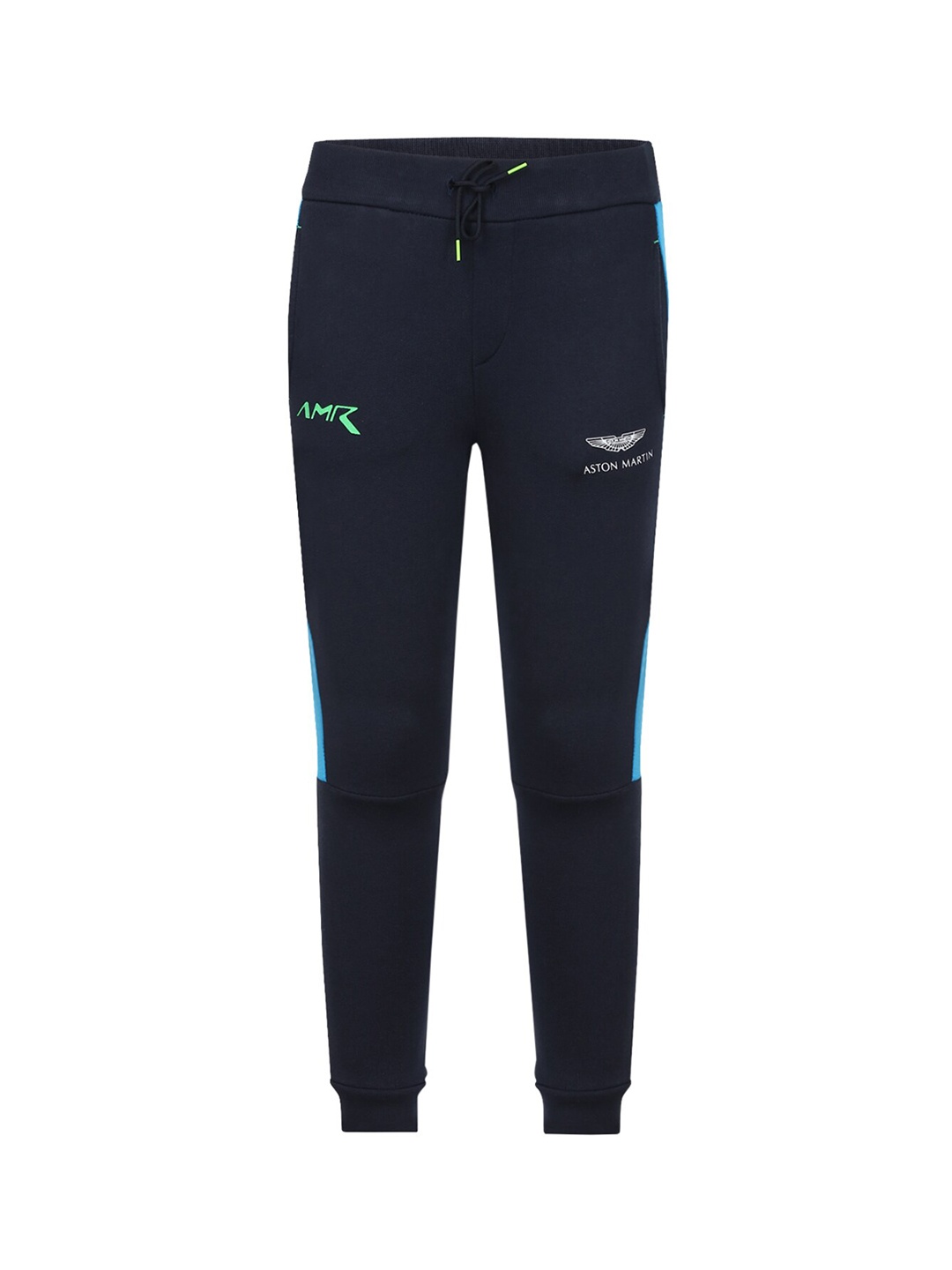 

HACKETT LONDON Boys Navy Blue Solid Pure Cotton Joggers