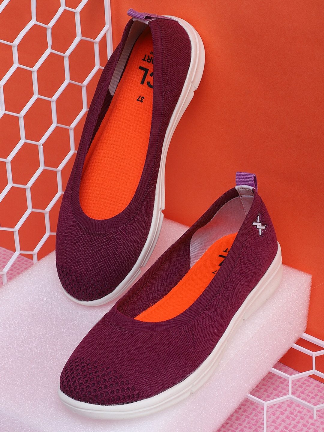 

Carlton London sports Woman Purple Printed Ballerinas Flats