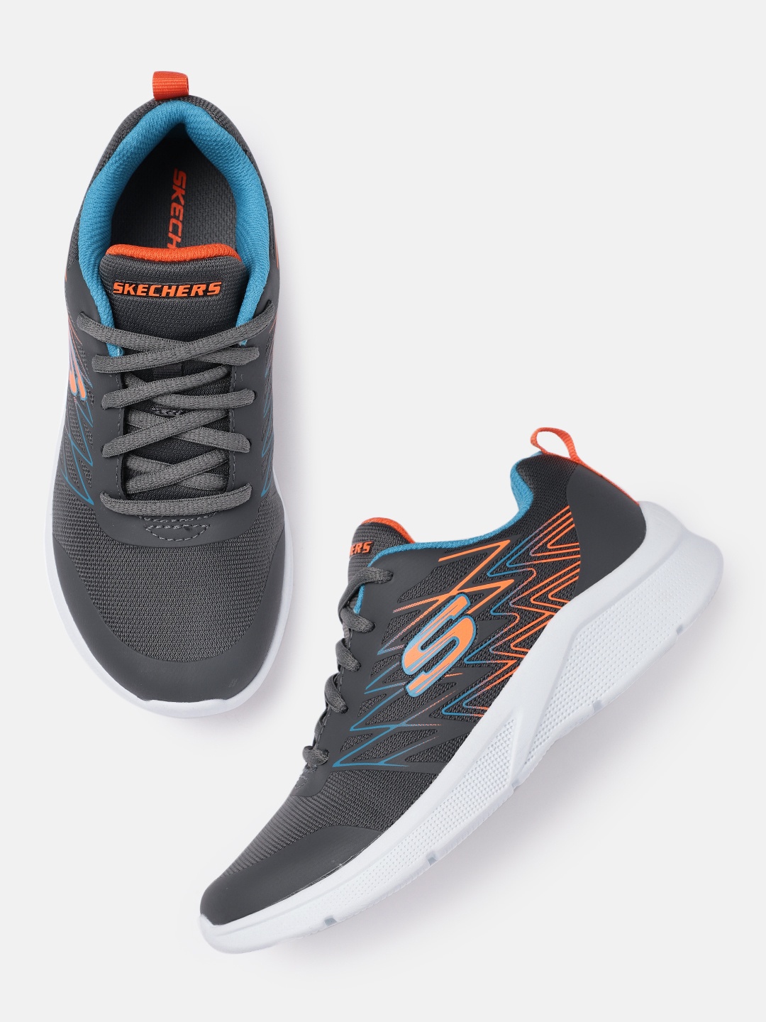 

Skechers Boys Grey Printed MICROSPEC - QUICK SPRINT Sneakers