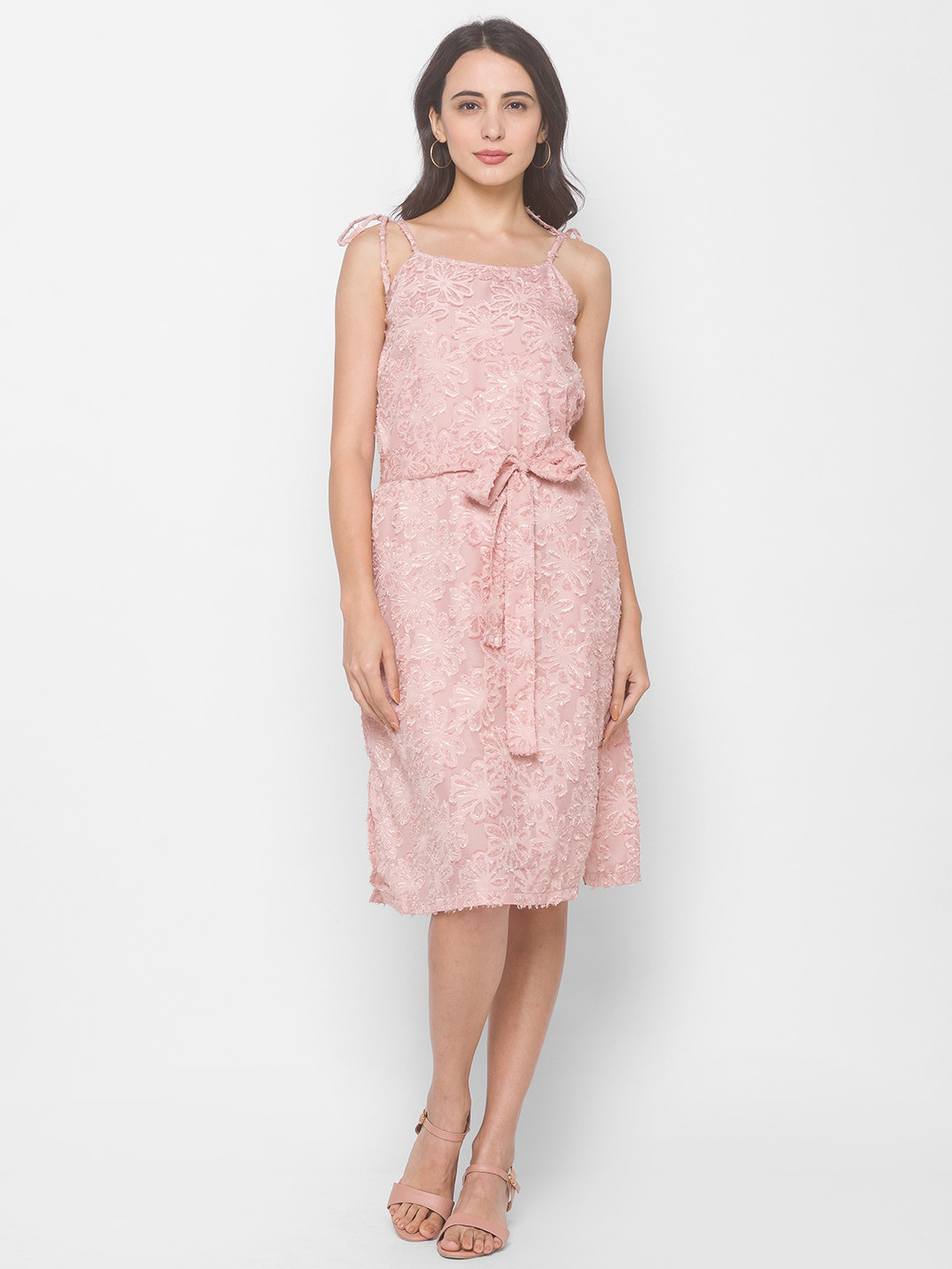 

Globus Pink Floral A-Line Dress