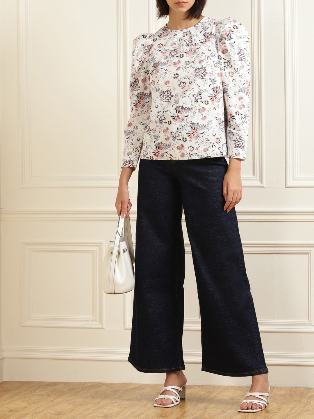

Ted Baker Women Navy Blue Wide Leg Jeans