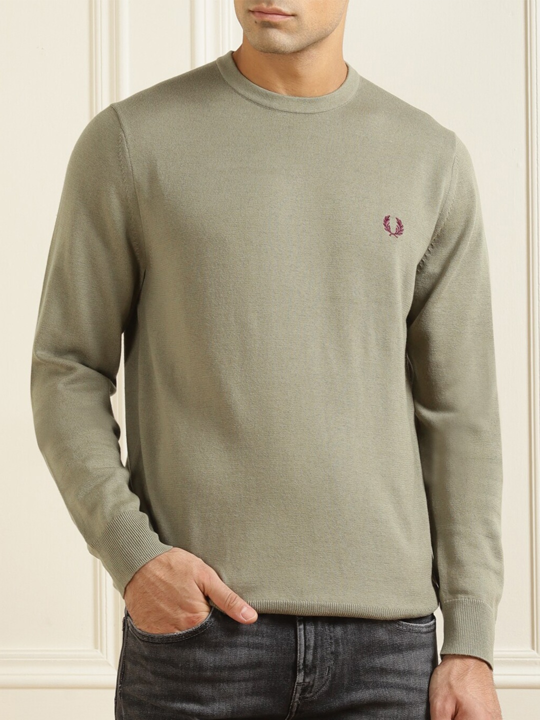 

Fred Perry Men Grey Sweatshirt