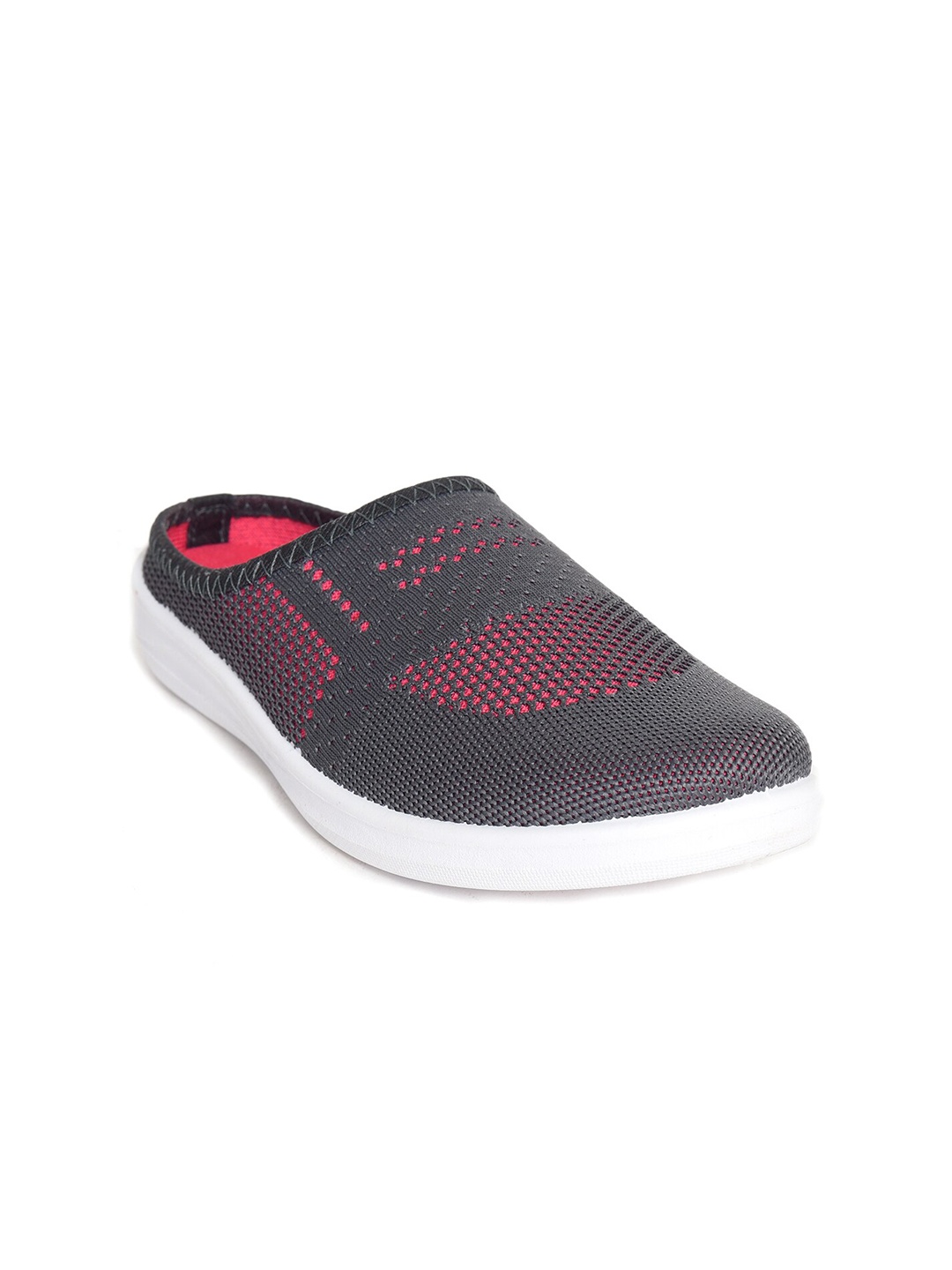 

IMPAKTO Women Grey Mesh Running Non-Marking Shoes