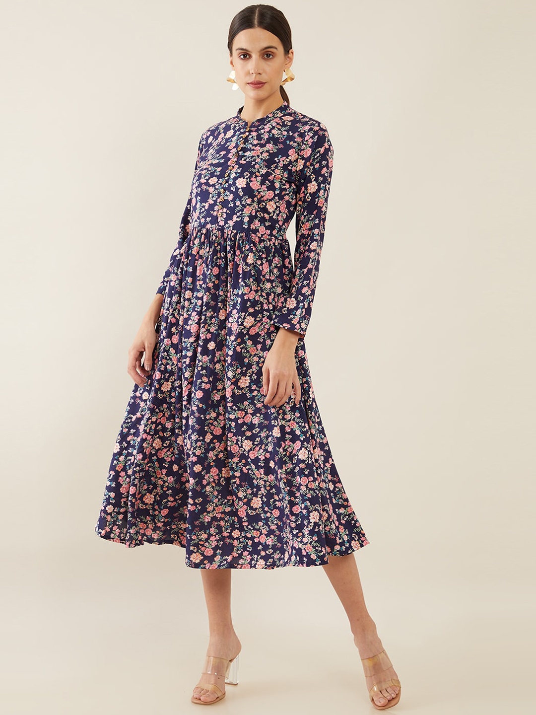 

Soch Navy Blue Floral Dress