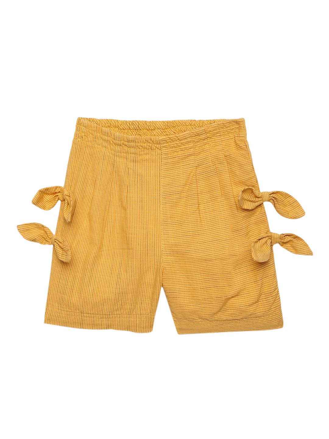 

UNDER FOURTEEN ONLY Girls Yellow Solid Shorts