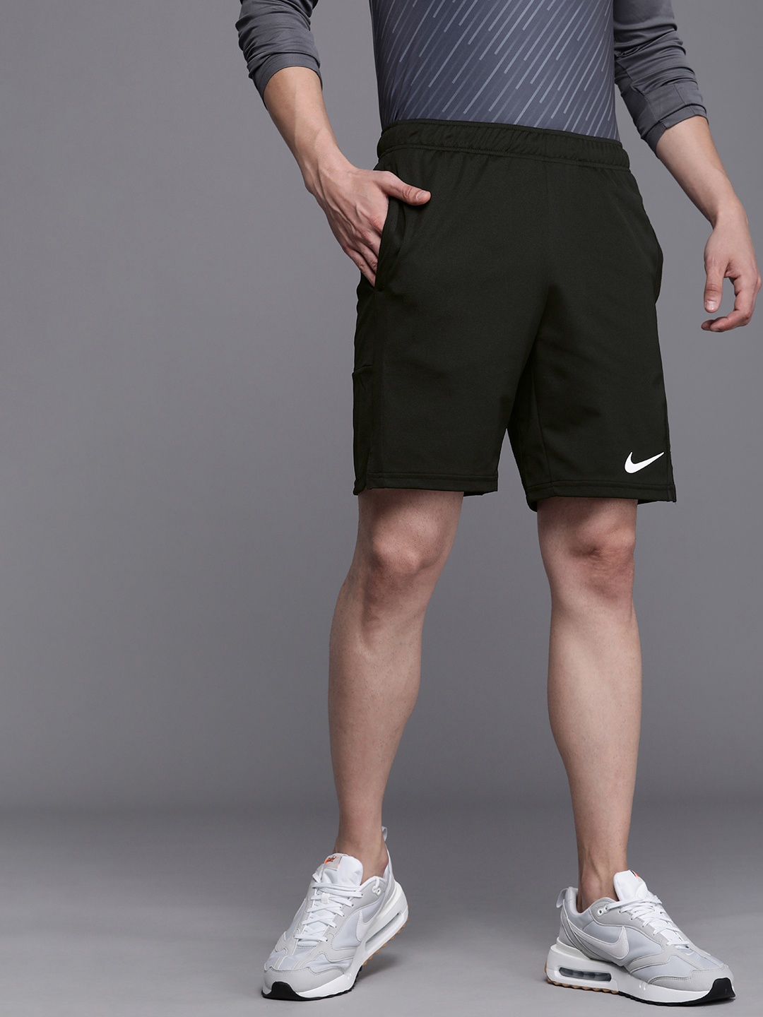 

Nike Men Black Dri-FIT HYBRID Shorts