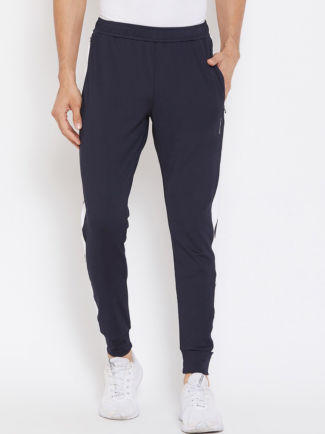 

ATHLISIS Men Navy Blue Solid Slim-Fit Training Joggers