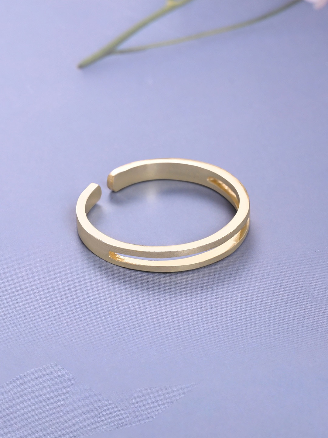 

March by FableStreet Women Gold-Plated Adjustable Finger Ring