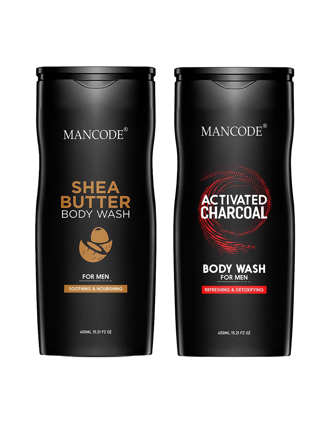 

MANCODE Men Set Of 2 Body Wash - 450ml each, Black