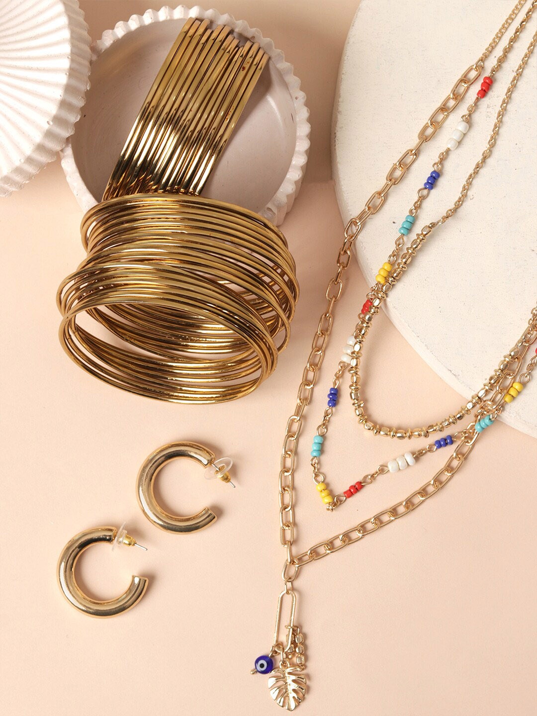 

ToniQ Gold-Plated Jewellery Set