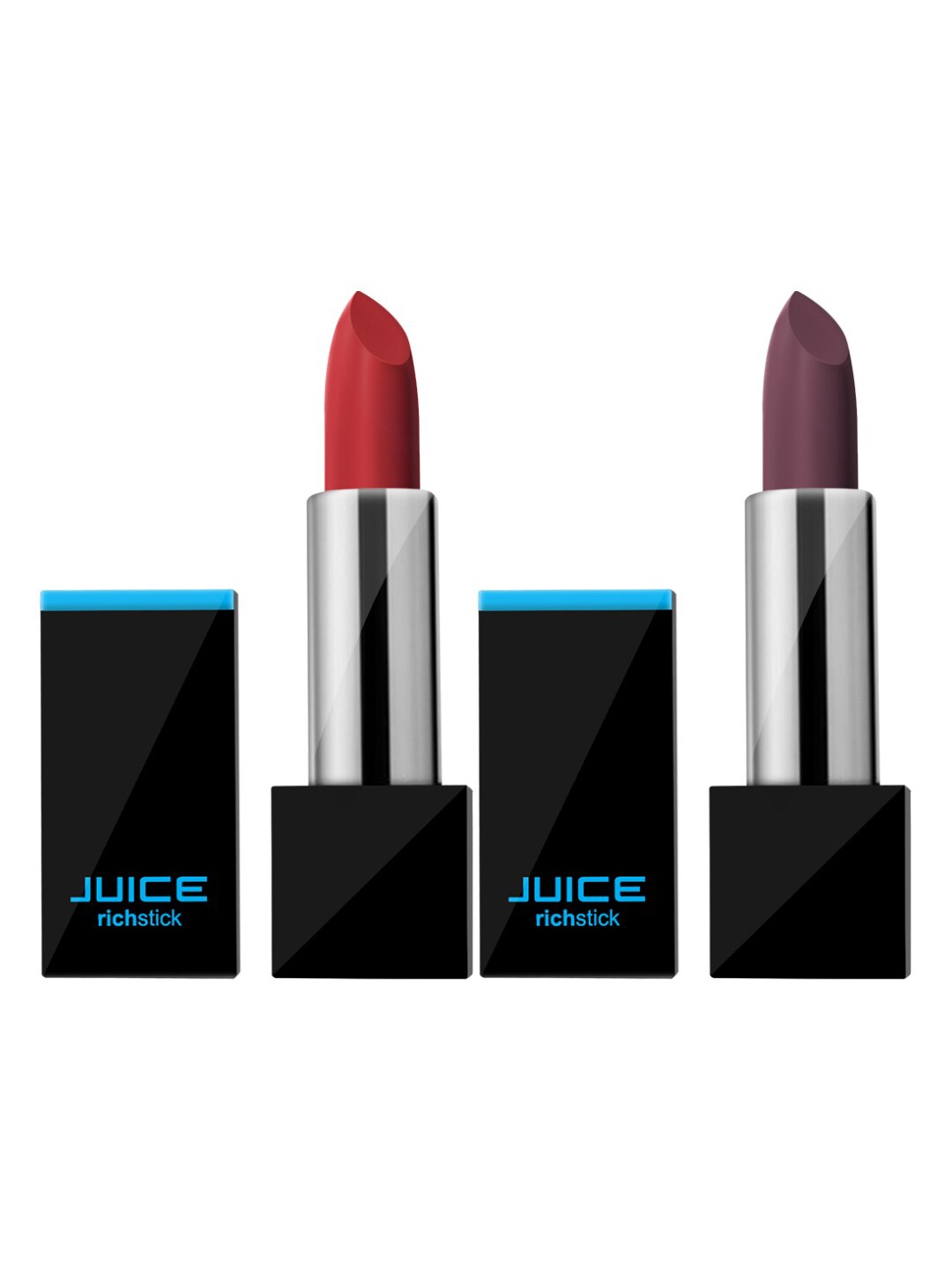 

JUICE Set of 2 Richstick Lipsticks- Tangerinetouch M-63 & Sepiabrown M-73, Orange