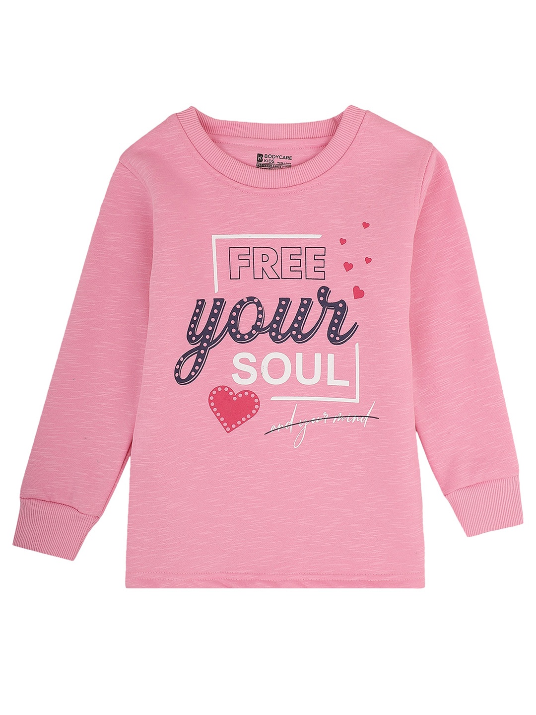 

PROTEENS Girls Pink Typography Printed T-shirt
