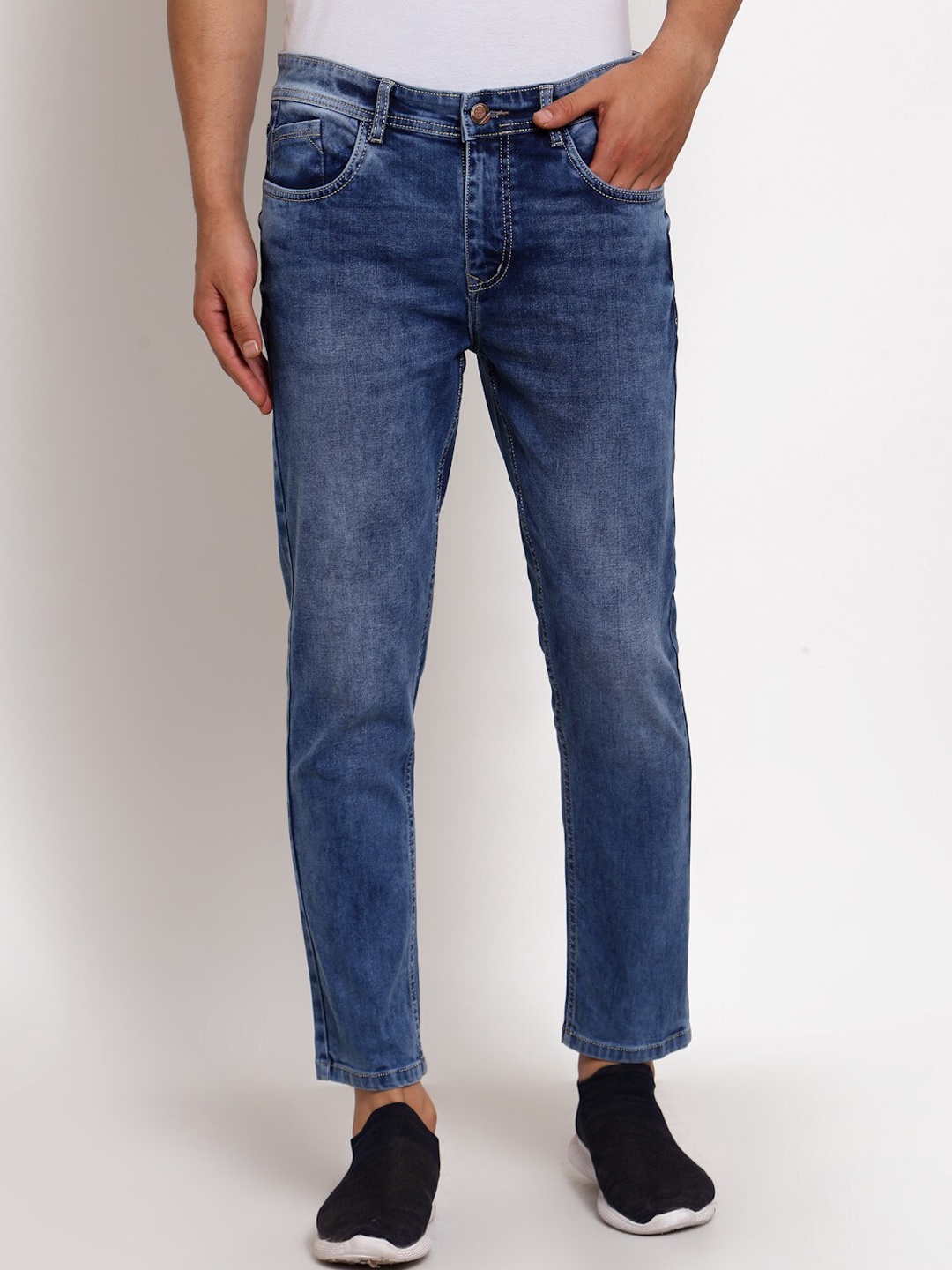 

FEVER Men Blue Slim Fit Light Fade Stretchable Jeans