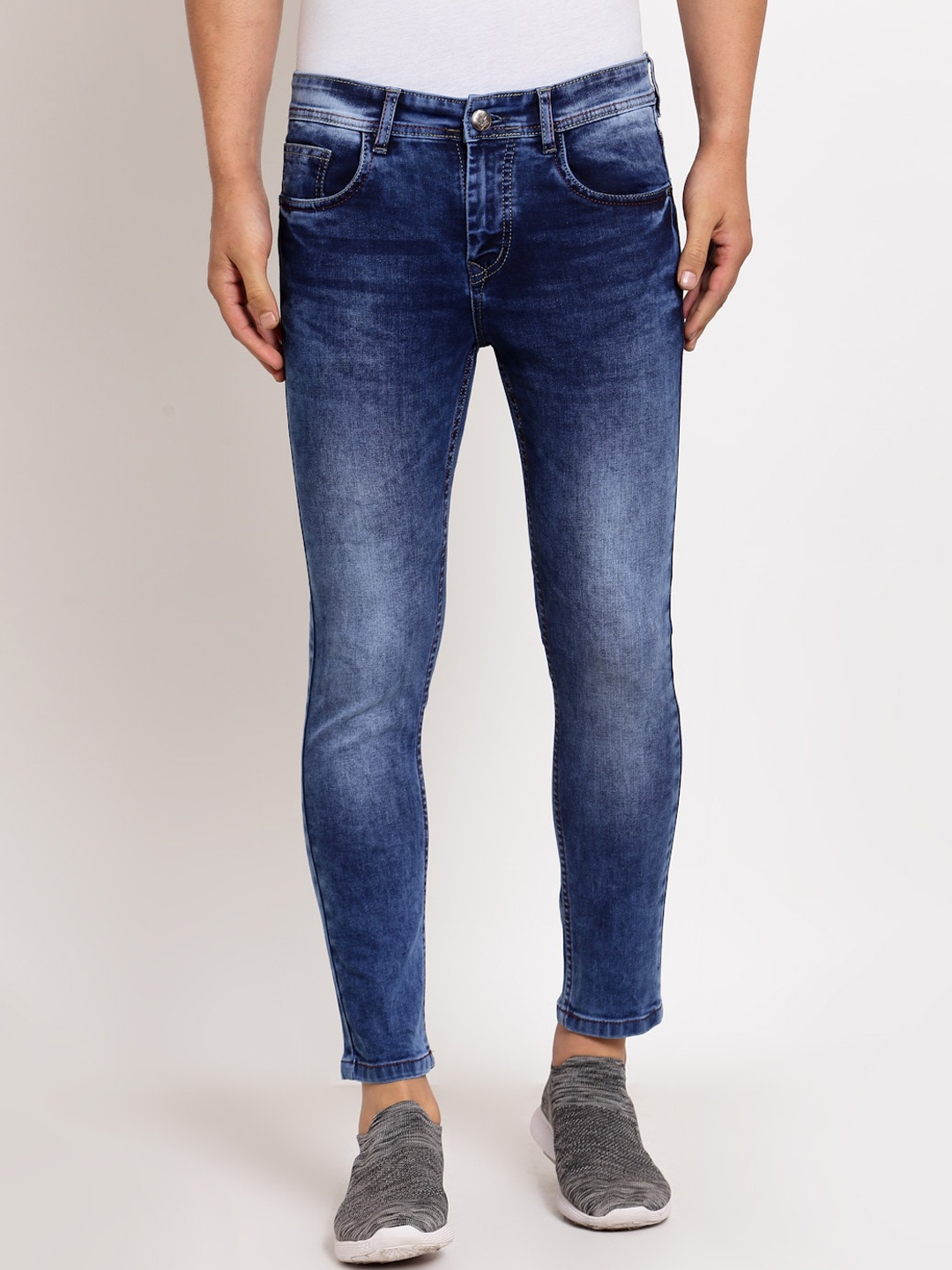 

FEVER Men Navy Blue Jean Slim Fit Light Fade Stretchable Jeans