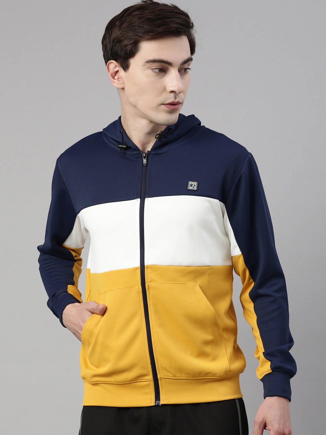 

Proline Men Blue Colourblocked Sweatshirt