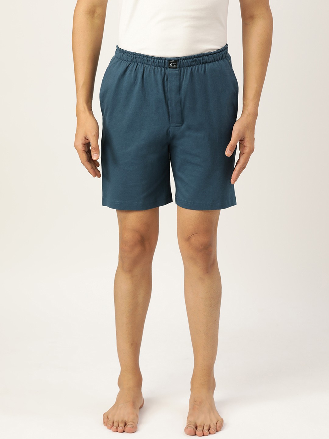 

ETC Men Navy Blue Lounge Shorts