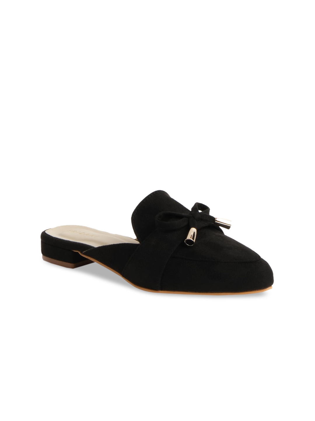 

ERIDANI Women Black Mules Flats