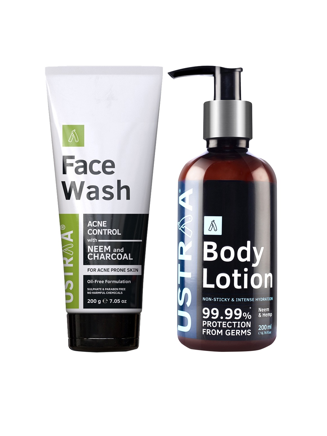 

Ustraa Face Wash & Body Lotion, Green