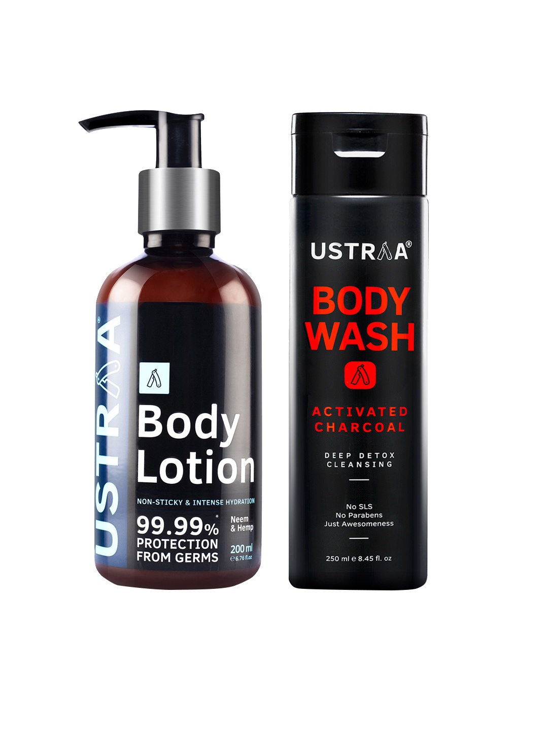 

Ustraa Body Lotion & Body Wash, Black