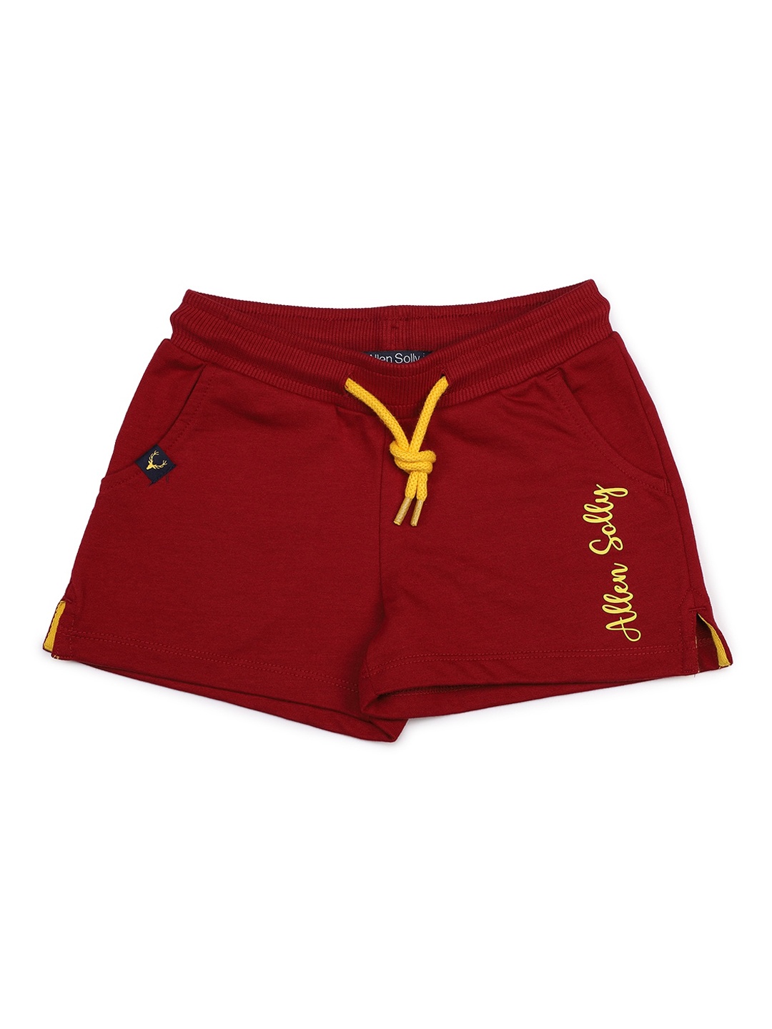 Allen Solly Junior Girls Maroon Shorts