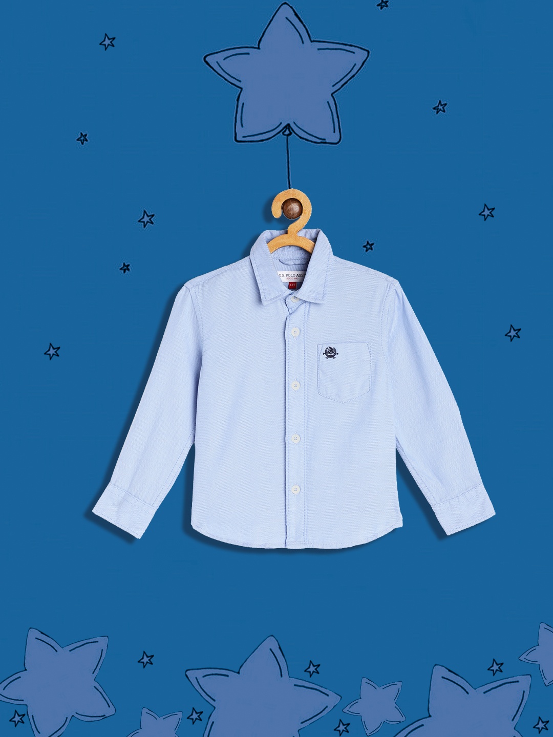 

U S Polo Assn Kids Boys Blue Casual Shirt