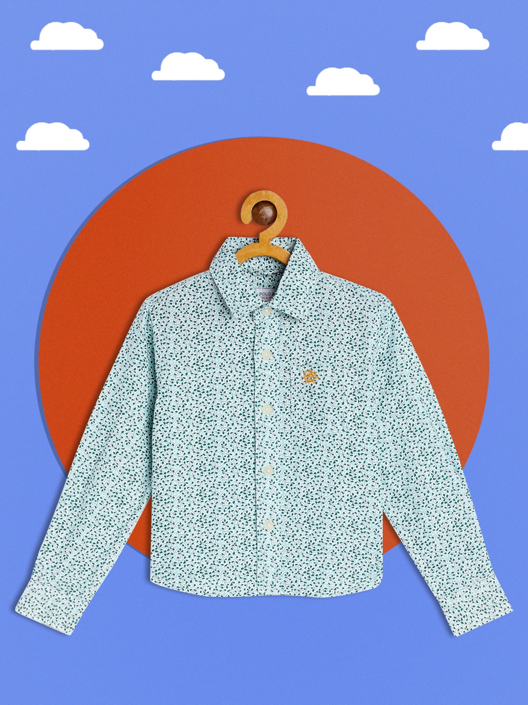 

U S Polo Assn Kids Boys White Printed Casual Shirt