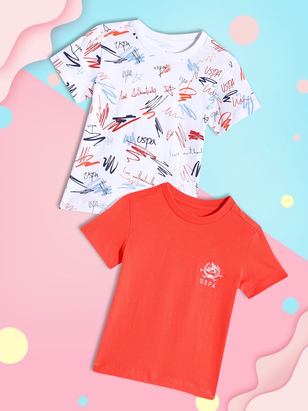 

U.S. Polo Assn. Kids Boys Assorted Pack of 2 Tshirts
