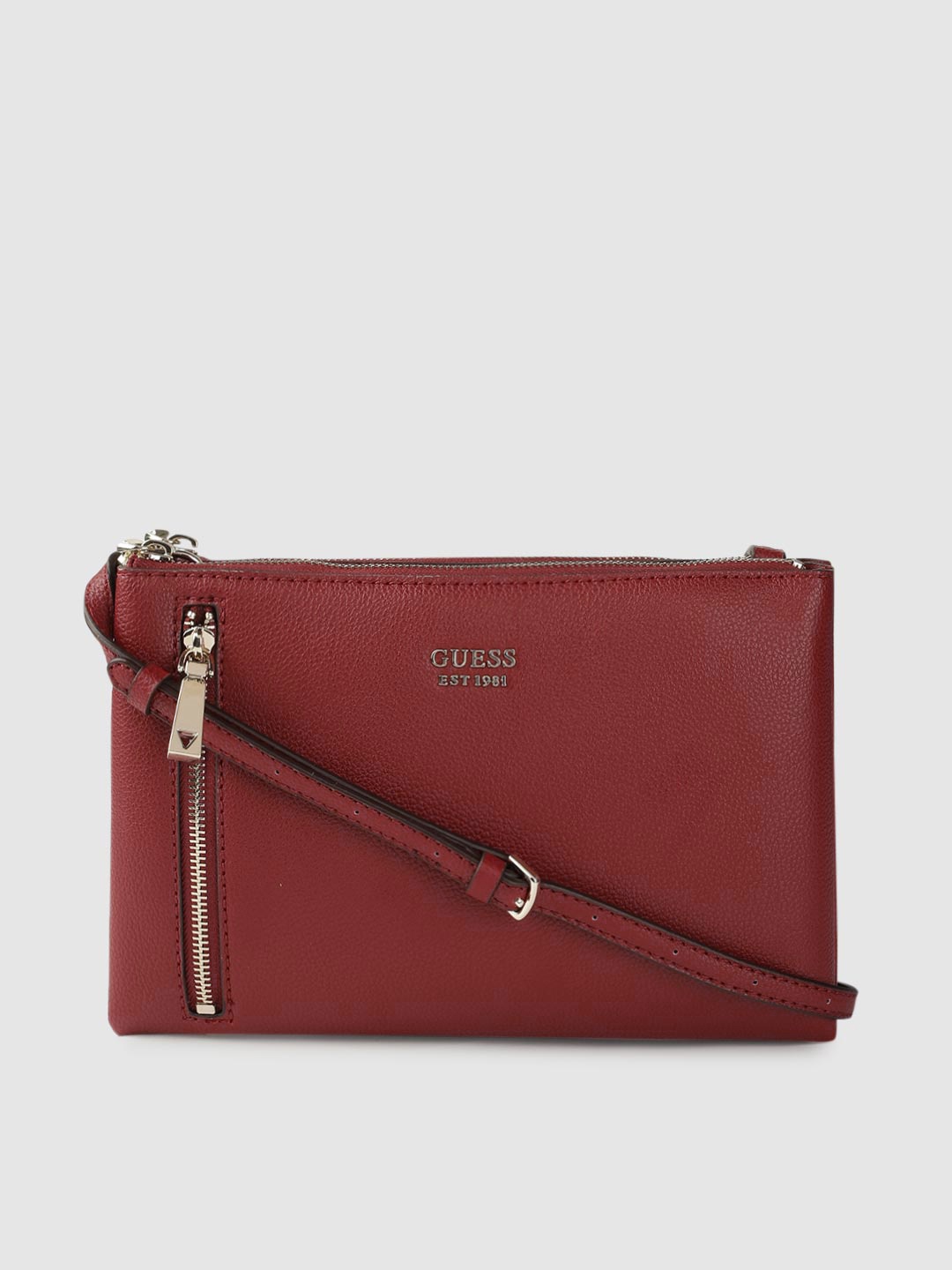 

GUESS Maroon Solid Sling Bag