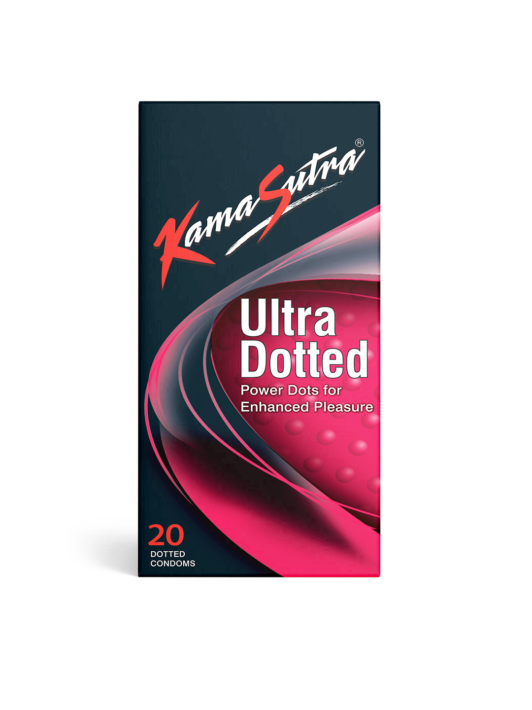 

KamaSutra Ultra Dotted Power Dots for Enhanced Pleasure Condoms 20 Pcs, Pink